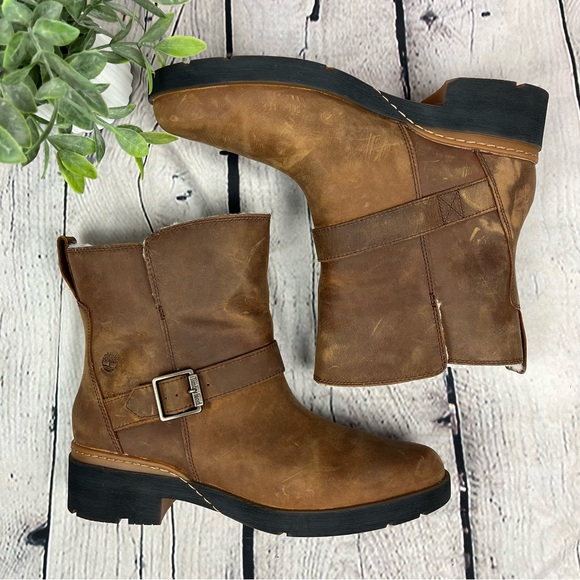 NIB Timberland Graceyn Waterproof Chukka Biker Boots Sz 10 - Picture 3 of 13